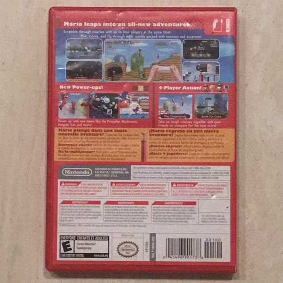 New Super Mario Bros. Nintendo Wii Game Complete In Box CIB - Picture 3 of 9